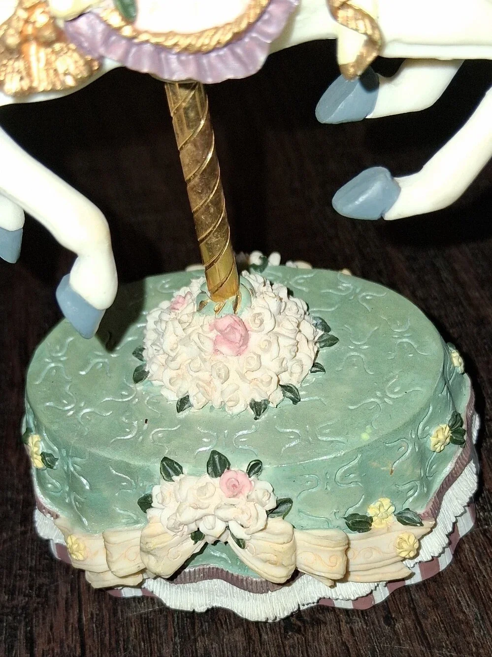 Heritage House Melodies County Fair Collection carousel horse figurine